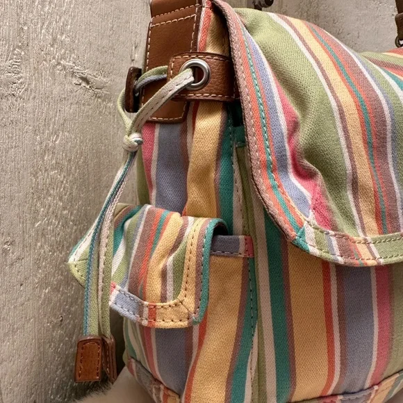 Fossil Pastel Striped Shoulder Bag - Picture 4 of 10